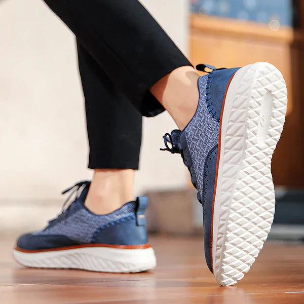 Zapatos Brogue de Cuero Sintético para Hombre con Suela Gruesa y Cierre de Cordones